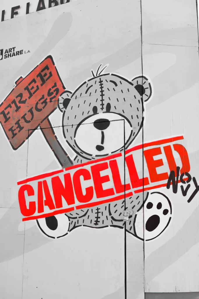 cancellation policy illustration with a cancelled sign
