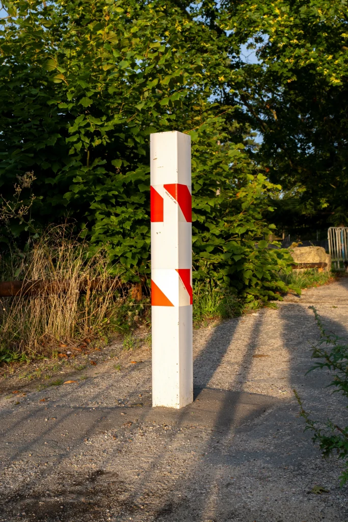 Meeting point marker at the starting location of the walking tour